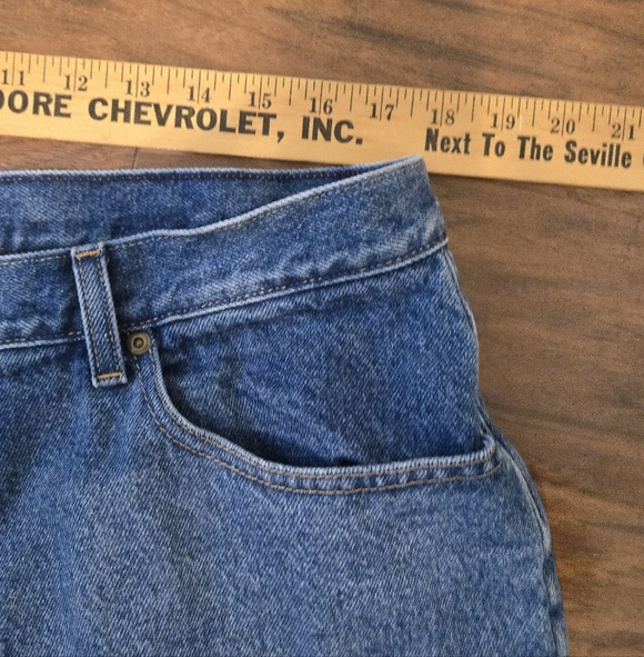 LL Bean Jeans Womens 20x27 Petite Fleece Lined Original Fit Relaxed Winter Pants - Picture 7 of 7